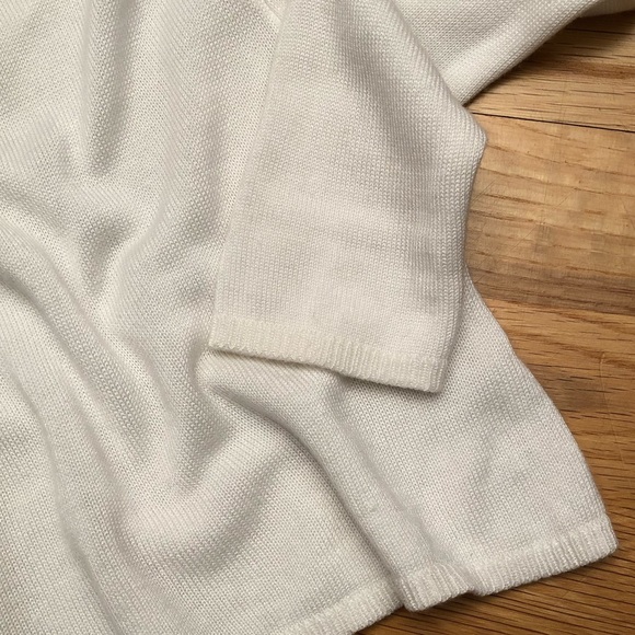 EXPRESS White Classy Rhinestone Long Top - Picture 5 of 7